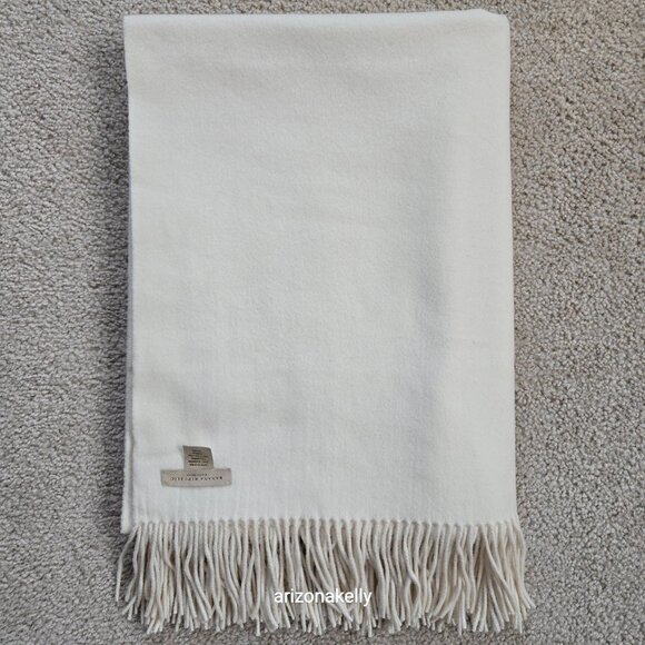 Banana Republic Cashmere Throw *MINOR MOTH DAMAGE* - Picture 9 of 14